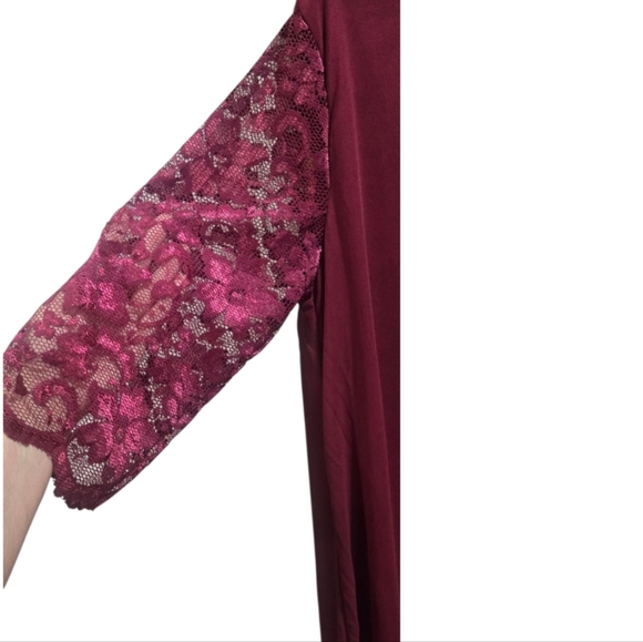 ROTITA Lace Stitching Chiffon Pearl 3/4 Sleeve Dress, Size 2X - Picture 8 of 8